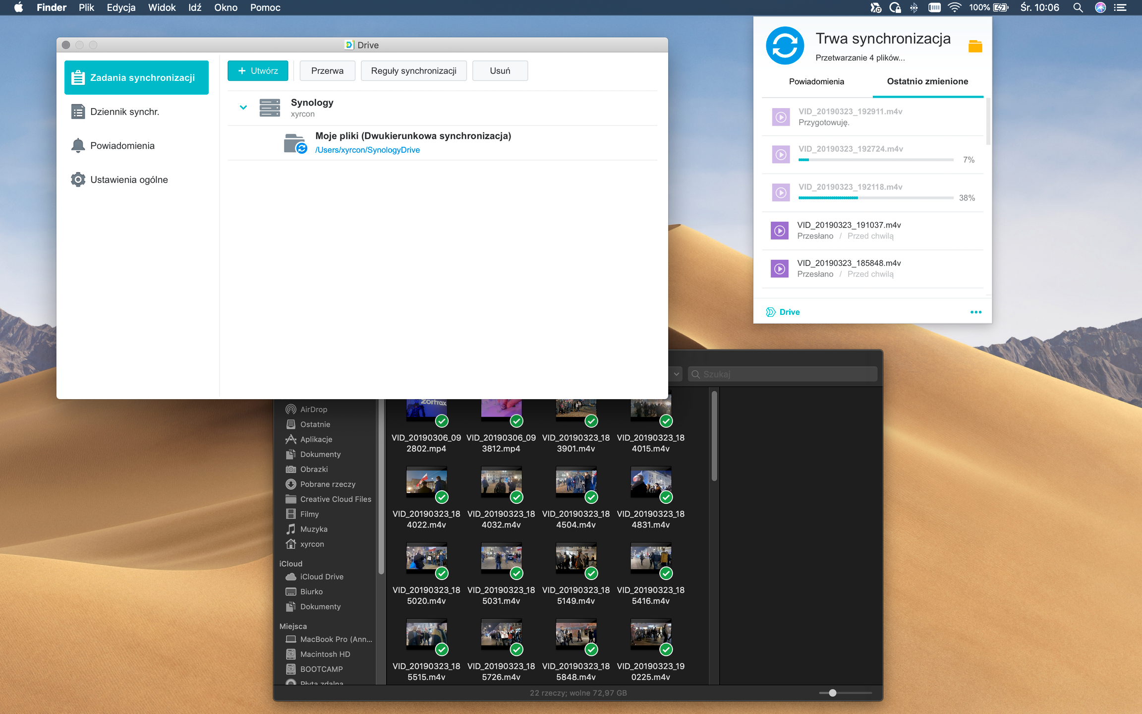 Klient Synology Drive dla macOS