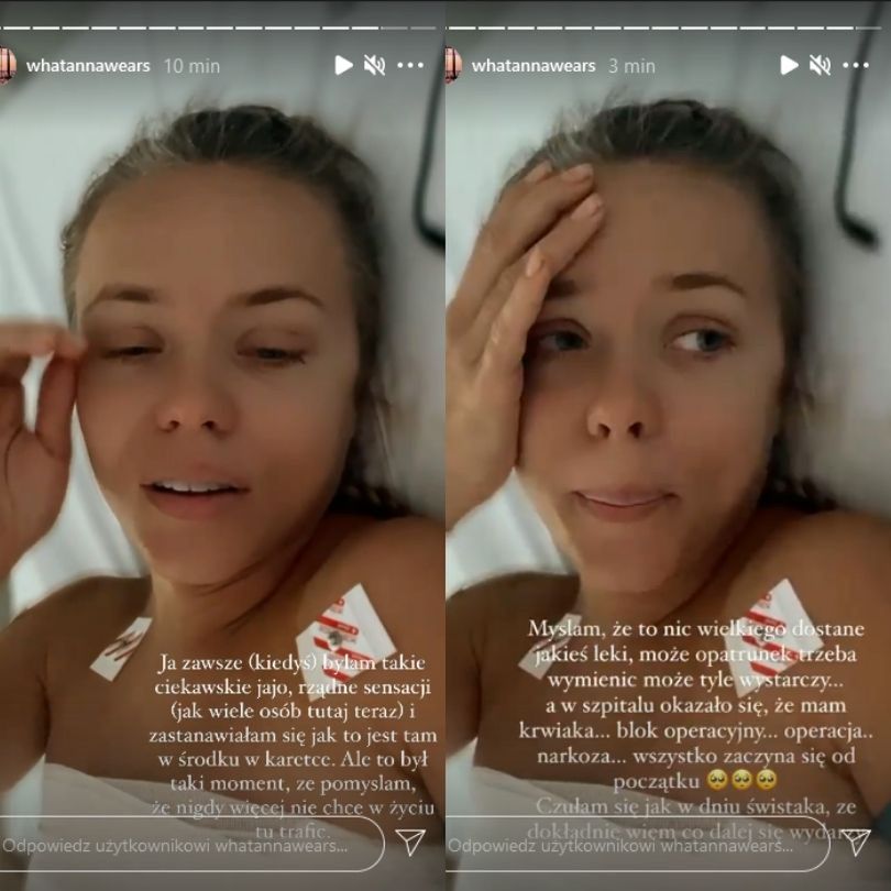 Anna Skura znów nagrywa ze szpitalnego łóżka