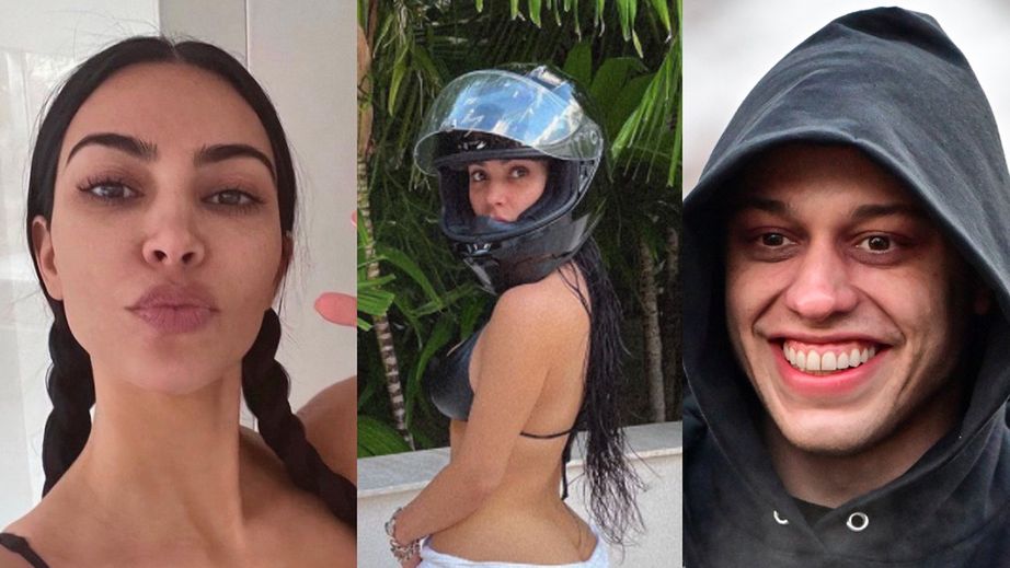 Kim Kardashian pozuje w kasku motocyklowym 