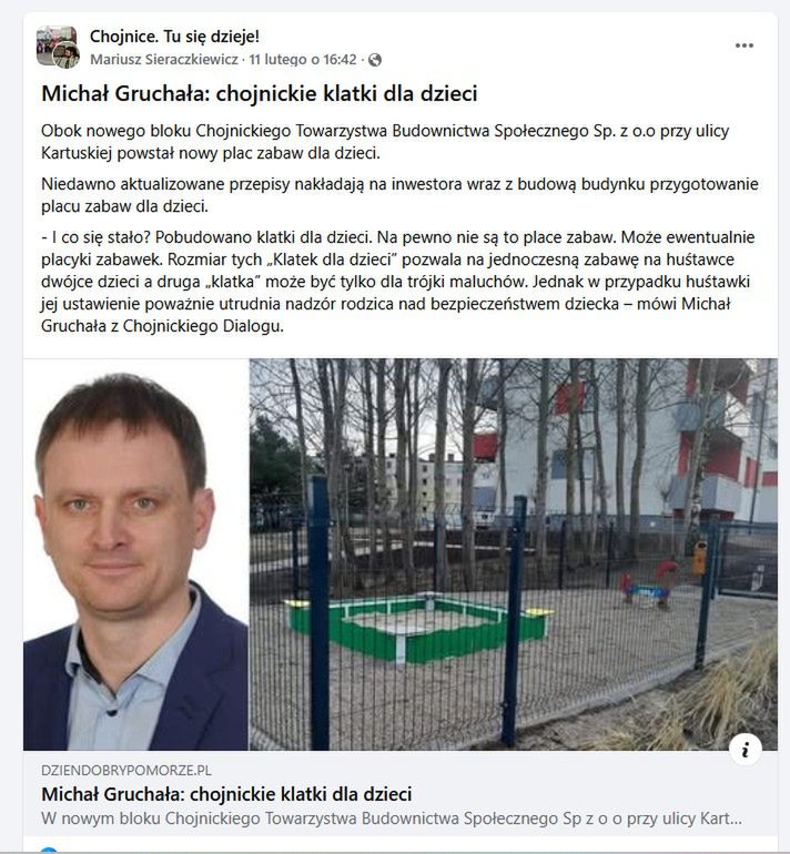 Plac zabaw w Chojnicach