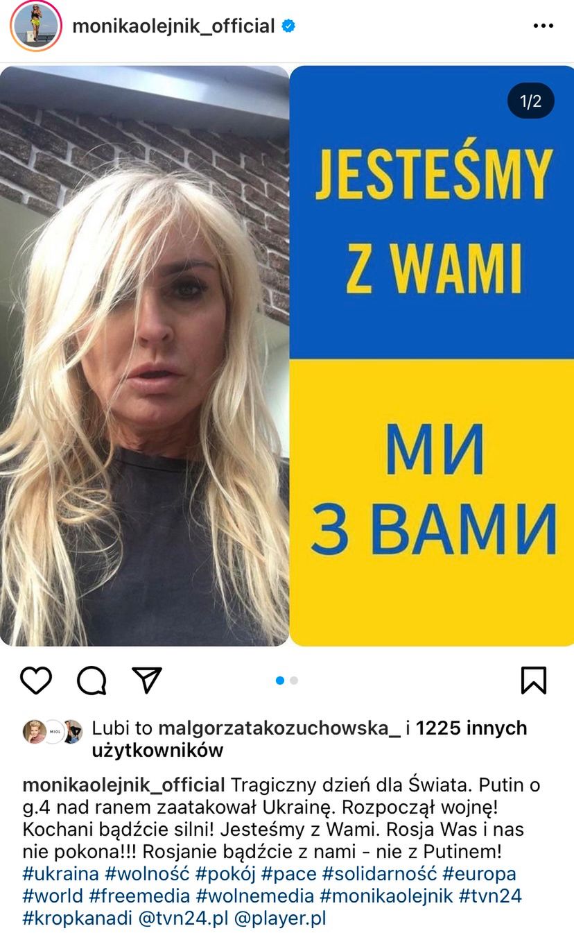 Gwiazdy solidaryzują się z Ukrainą