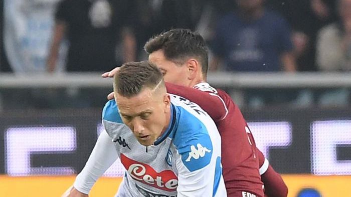 Getty Images / SSC NAPOLI / Na zdjęciu: Piotr Zieliński podczas meczu z Torino FC