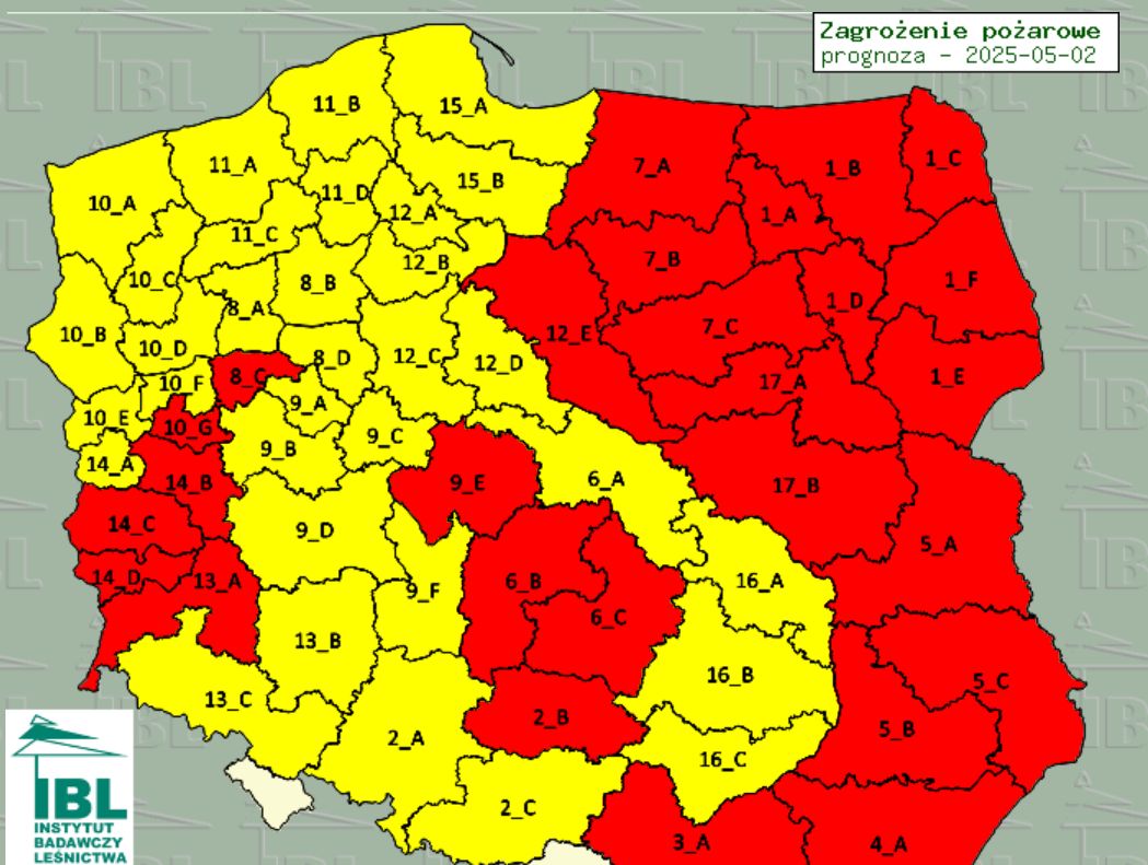 2 maja - pół Polski na czerwono