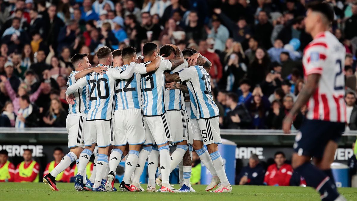 radość reprezentacji Argentyny