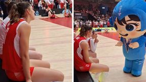Sceny po meczu Polek. Siedziały załamane. Nagle podeszła maskotka