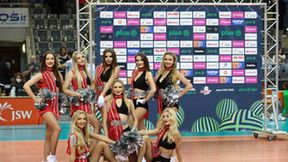 Liga Mistrzów: Cheerleaders ERGO Śląsk podczas meczu Jastrzębski Węgiel - VfB Friedrichshafen (galeria) 