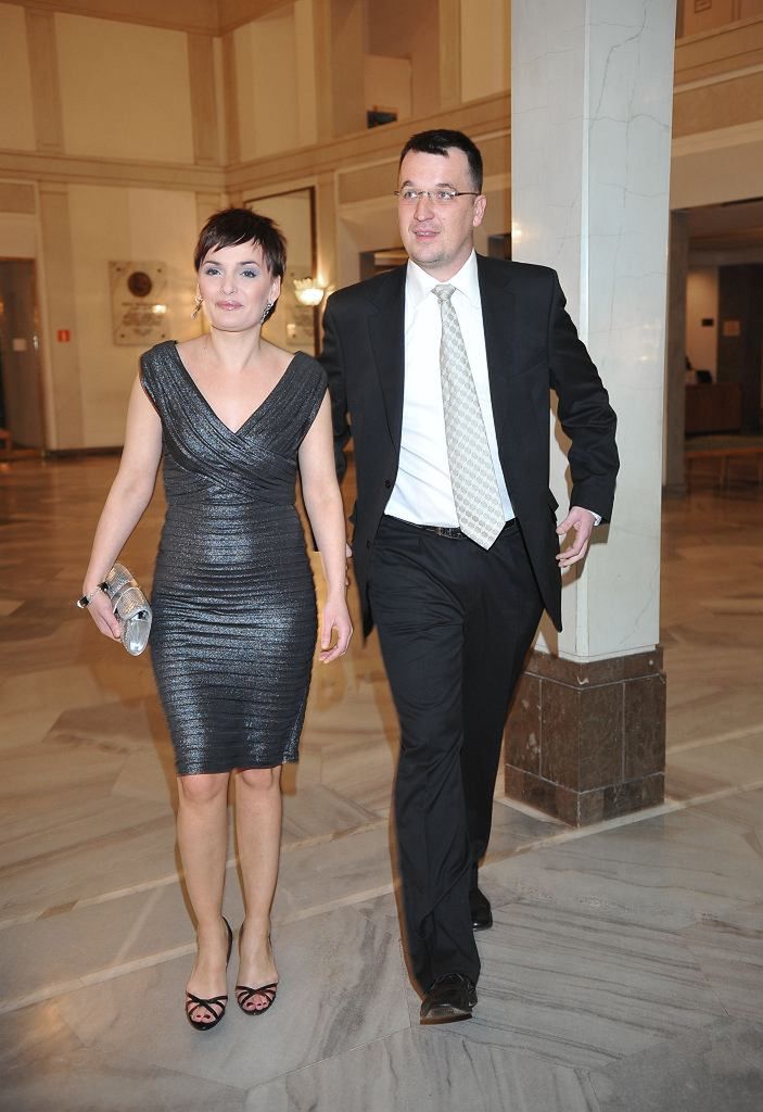 Dorota Gawryluk z mężem