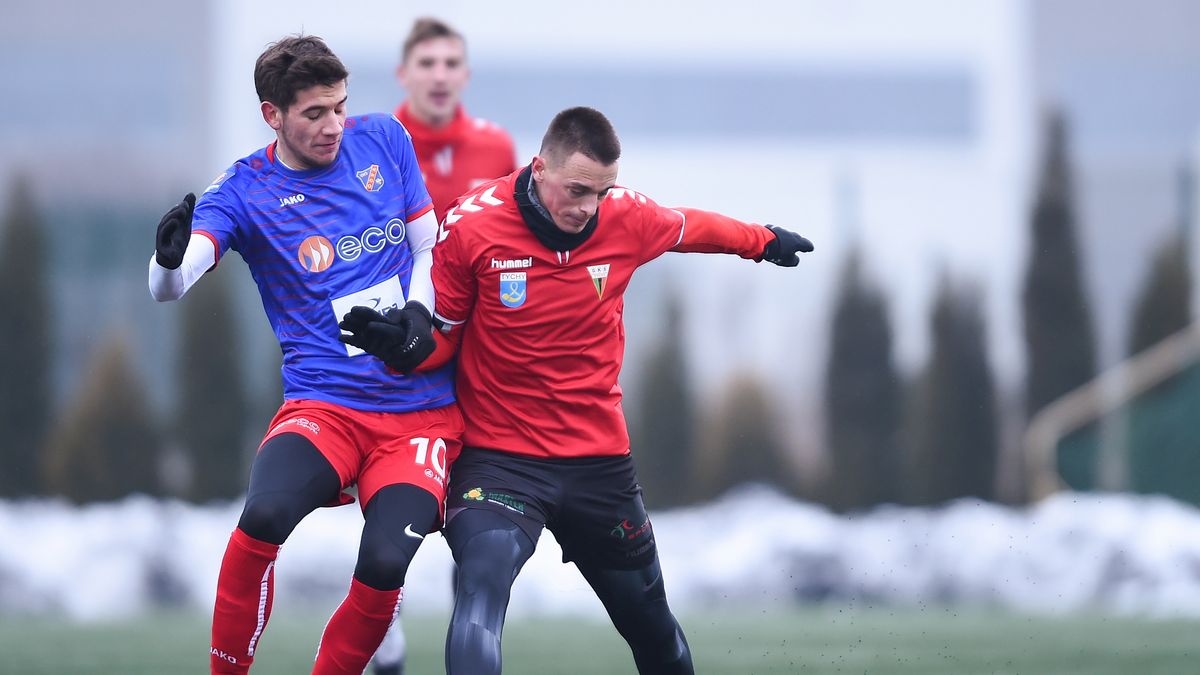 Newspix / Lukasz Sobala / Press Focus / Na zdjęciu: fragment sparingu Odra Opole - GKS Tychy