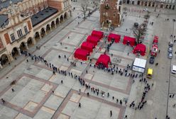 Kraków. Ogromne zainteresowanie szczepieniami. Interweniowało wojsko