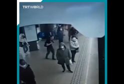 Pchnął kobietę pod pociąg brukselskiego metra. Nagranie przeraża [+18]
