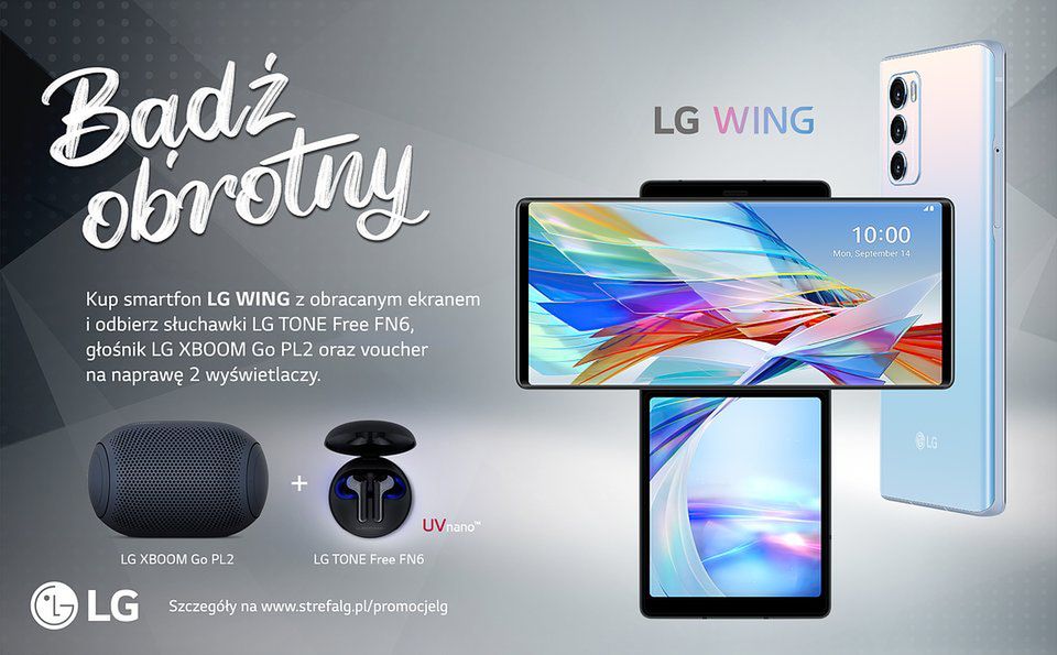 LG Wing z obracanym ekranem już w Polsce. Tanio nie jest, ale producent nie oszczędzał na gratisach 2