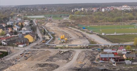 Przedłużenie ul. Lubelskiego Lipca ’80. Na jakim etapie są prace? Zaglądamy na plac budowy [ZDJĘCIA Z DRONA]