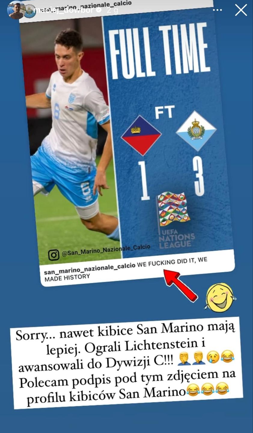 Maciej Dowbor na Instagramie