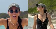 Kinga Rusin w obcisłym kostiumie kąpielowym melduje się na Wyspach Różańcowych: "Wylądowaliśmy najpierw w czyśćcu"