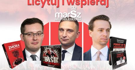 Licytacja Marszu Niepodległości. Wśród nagród obiad z Bąkiewiczem