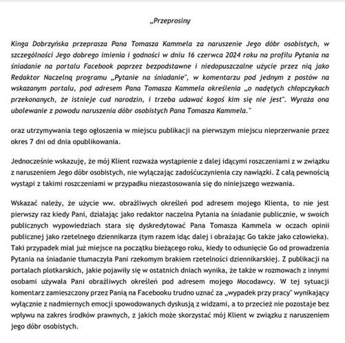 Post Tomasza Kammela