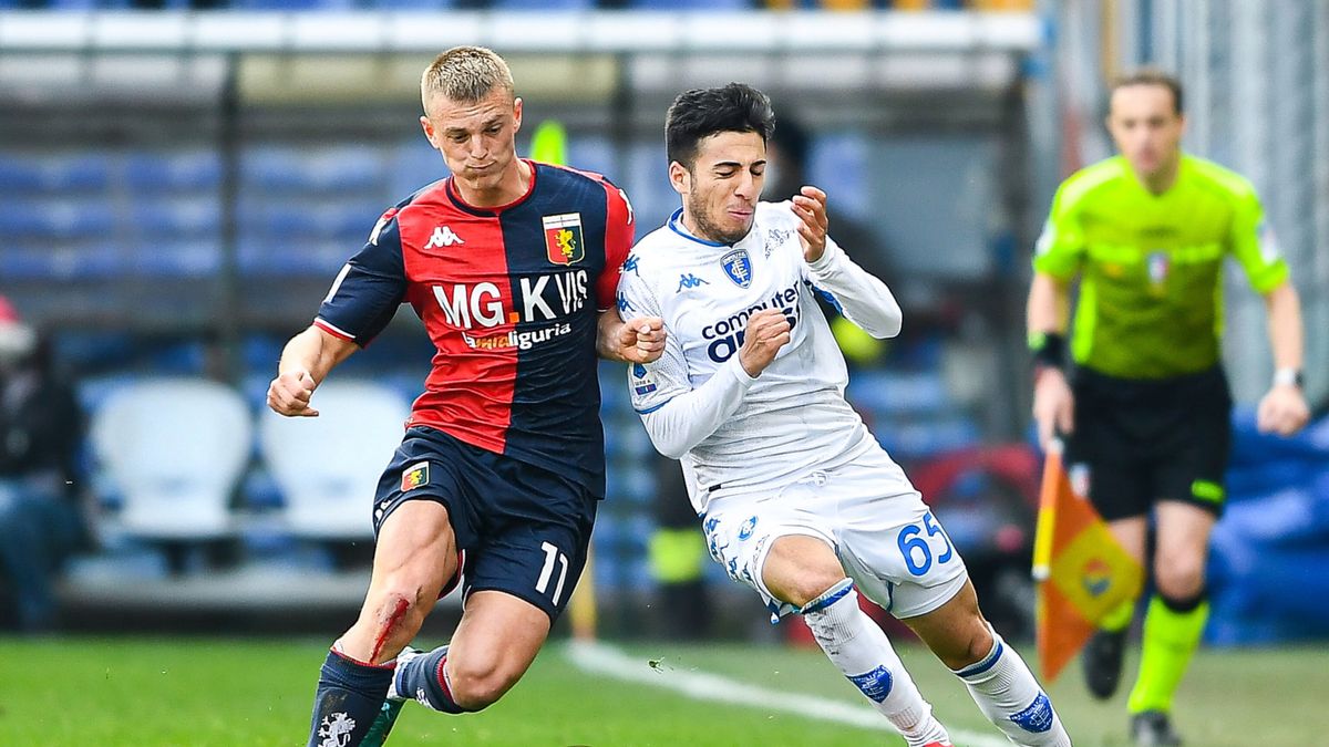 PAP/EPA / Na zdjęciu: mecz Genoa CFC - Empoli FC