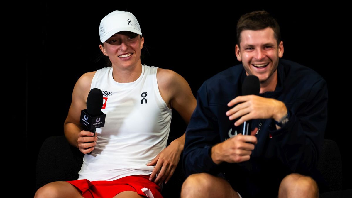 Getty Images / Robert Prange / Na zdjęciu: Iga Świątek i Hubert Hurkacz