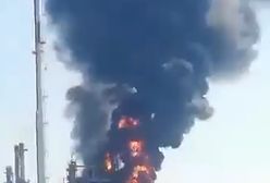 Pożar rafinerii naftowej w Rosji. Zakład należy do Medwedczuka