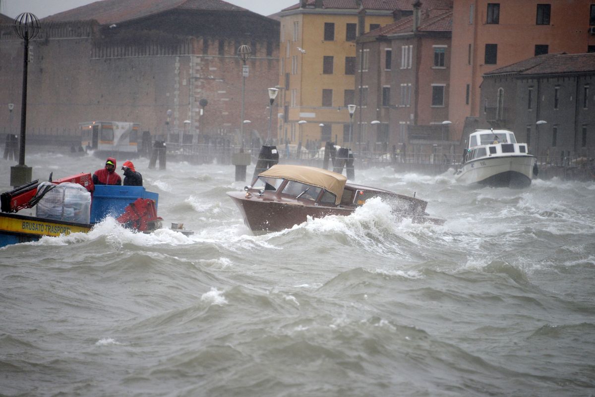 Wysoki stan wody w Wenecji