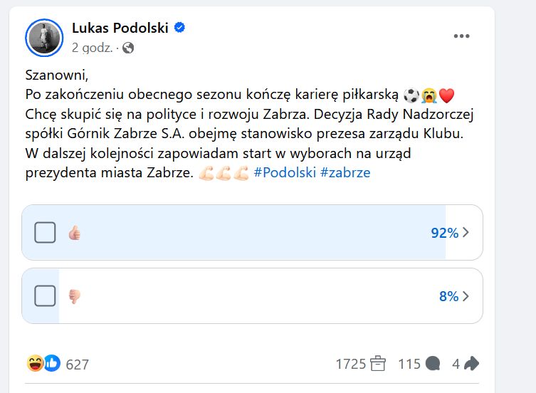 Wpis Lukasa Podolskiego