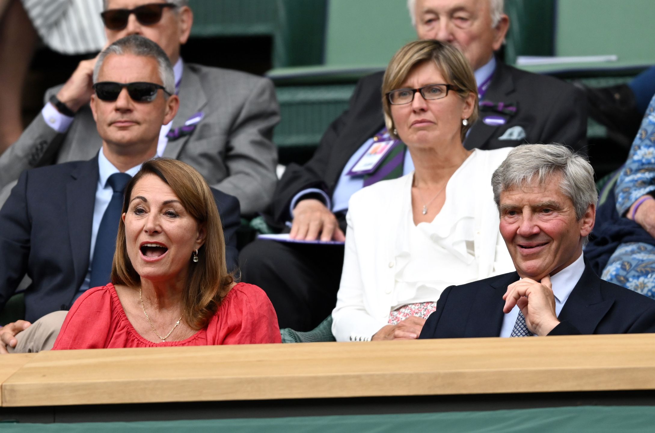 Carole i Michael Middleton (od dołu)
