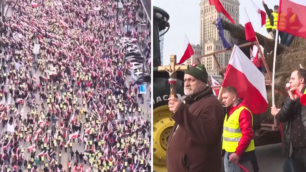 protest warszawa, polscy rolnicy, rolnicy protest Głośno za granicą o proteście polskich rolników. Obrazki z Warszawy poszły w świat