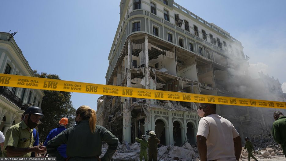 Wybuch w Hawanie. Hotel Saratoga w gruzach