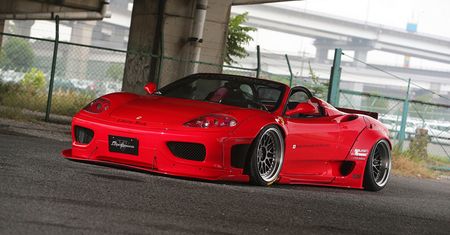 Kontrowersyjne Ferrari F360 Modena Spider od Liberty Walk