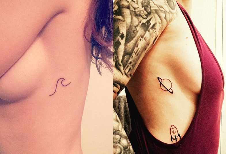 Nowa moda na tatuaże: "sideboob tattoo"