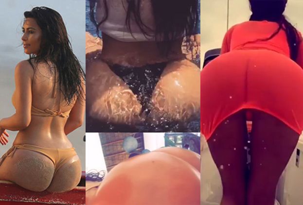 Kim Kardashian pokazała na Instagramie naoliwione pośladki...