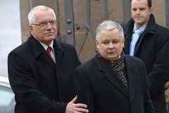Klaus i Kaczyński - wspólne stanowisko w kwestiach europejskich