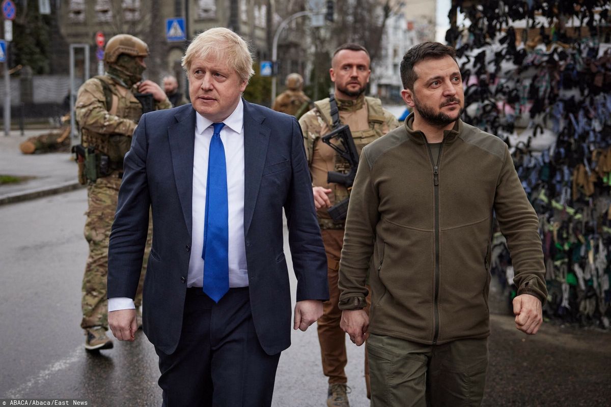 Wizyta Borisa Johnsona w Kijowie