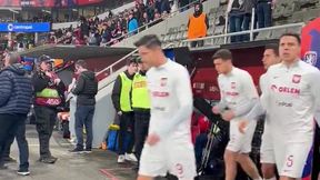 Wszystko się nagrało. Zgrzyt przy wyjściu Polaków na murawę