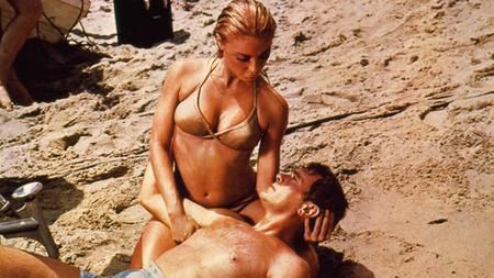 Sharon Tate na planie filmowym