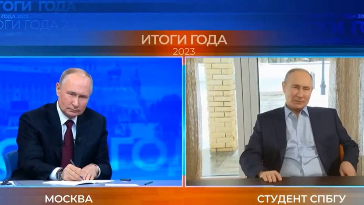 Władimir Putin dostał pytanie od "Władimira Putina" i był w mocnym szoku