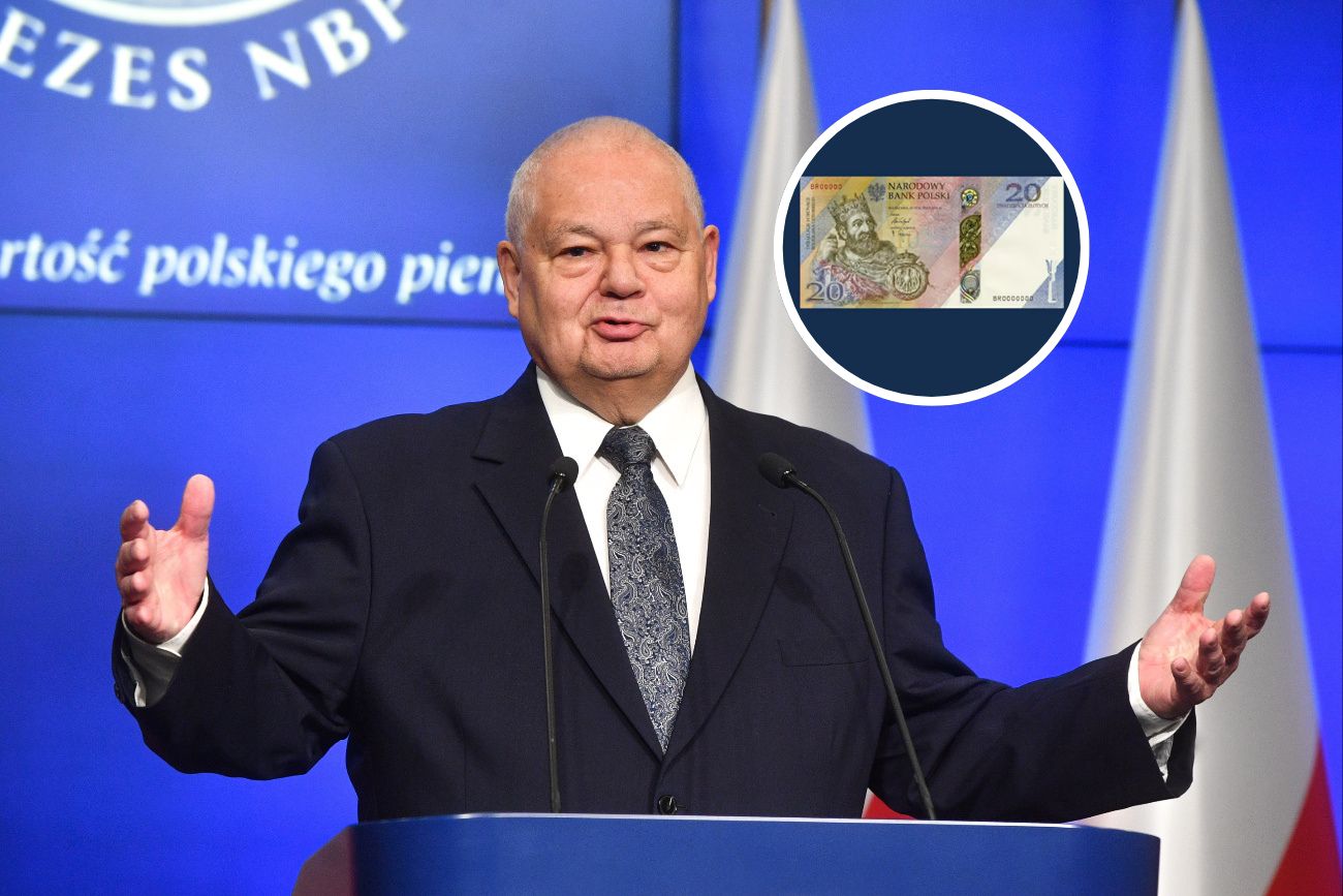 Glapiński pokazał nowy banknot 20 zł. "Wyjątkowo starannie wykonany"
