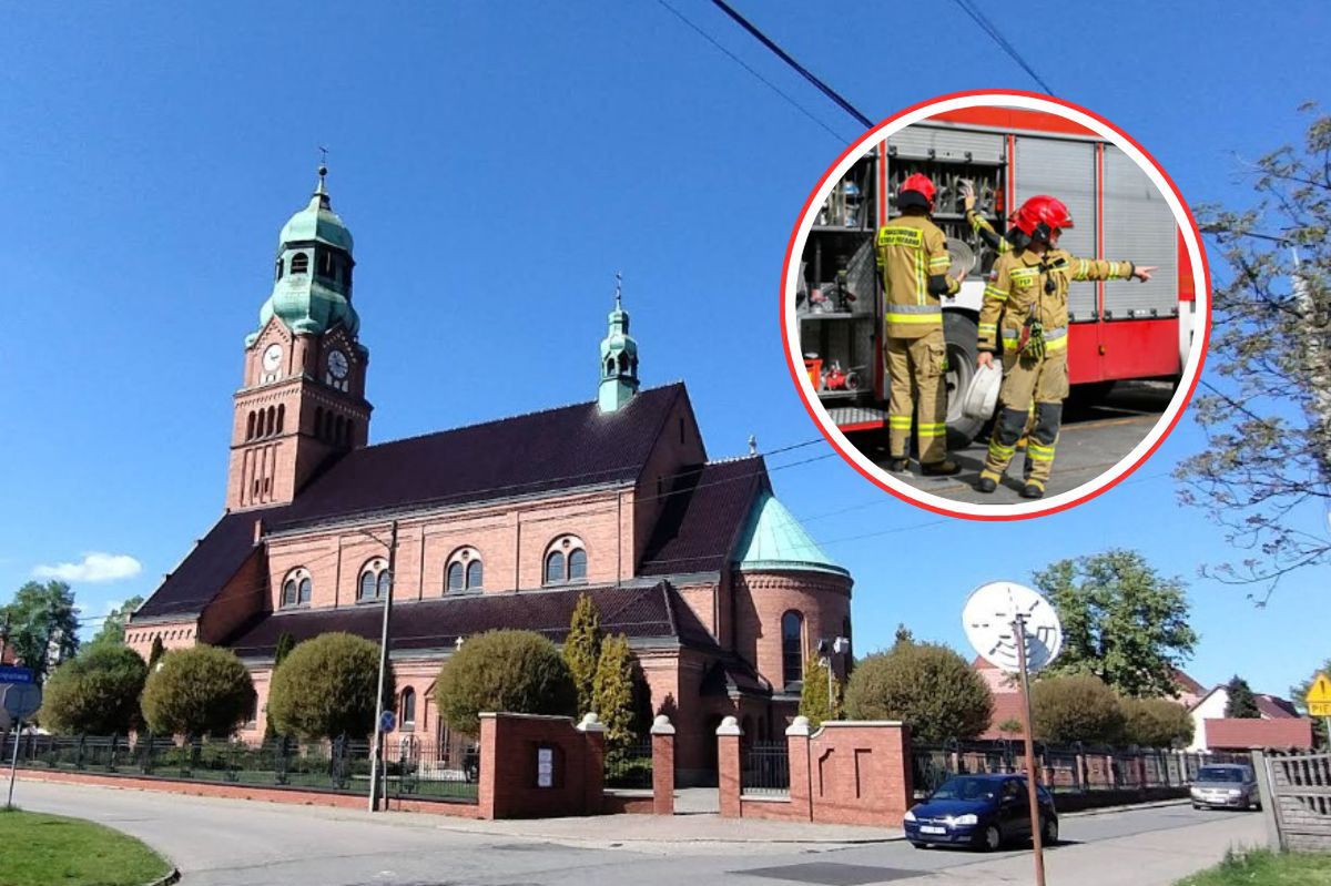 Tarnowskie Góry: Zderzyły się dwie osobówki. Jeden z pojazdów uderzył w płot. Droga jest zablokowana