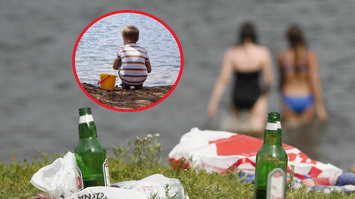 Czterolatek błąkał się sam nad jeziorem. Pijana matka uciekła