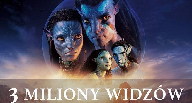 Film „Avatar: Istota wody” obejrzało w polskich kinach 3 miliony widzów