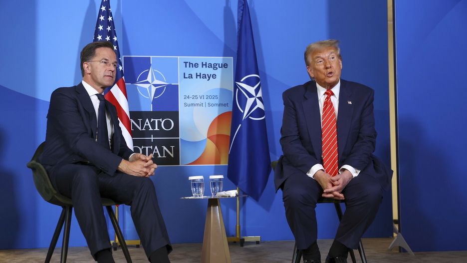 Mark Rutte i Donald Trump