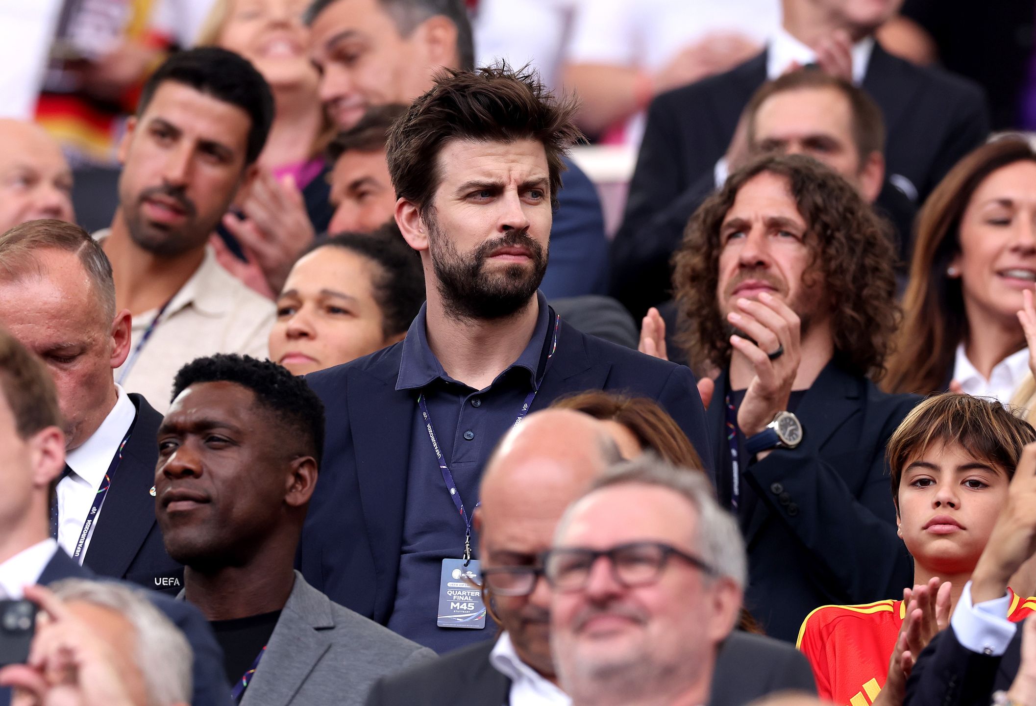 Gerard Pique zabrał syna na mecz Reprezentacji Hiszpanii