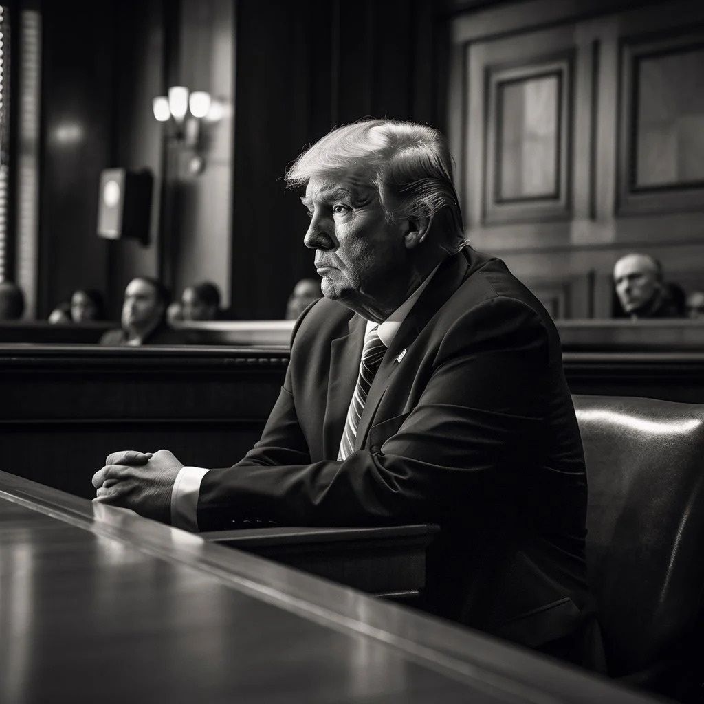 "Aresztowanie Donalda Trumpa" okiem Midjourney.