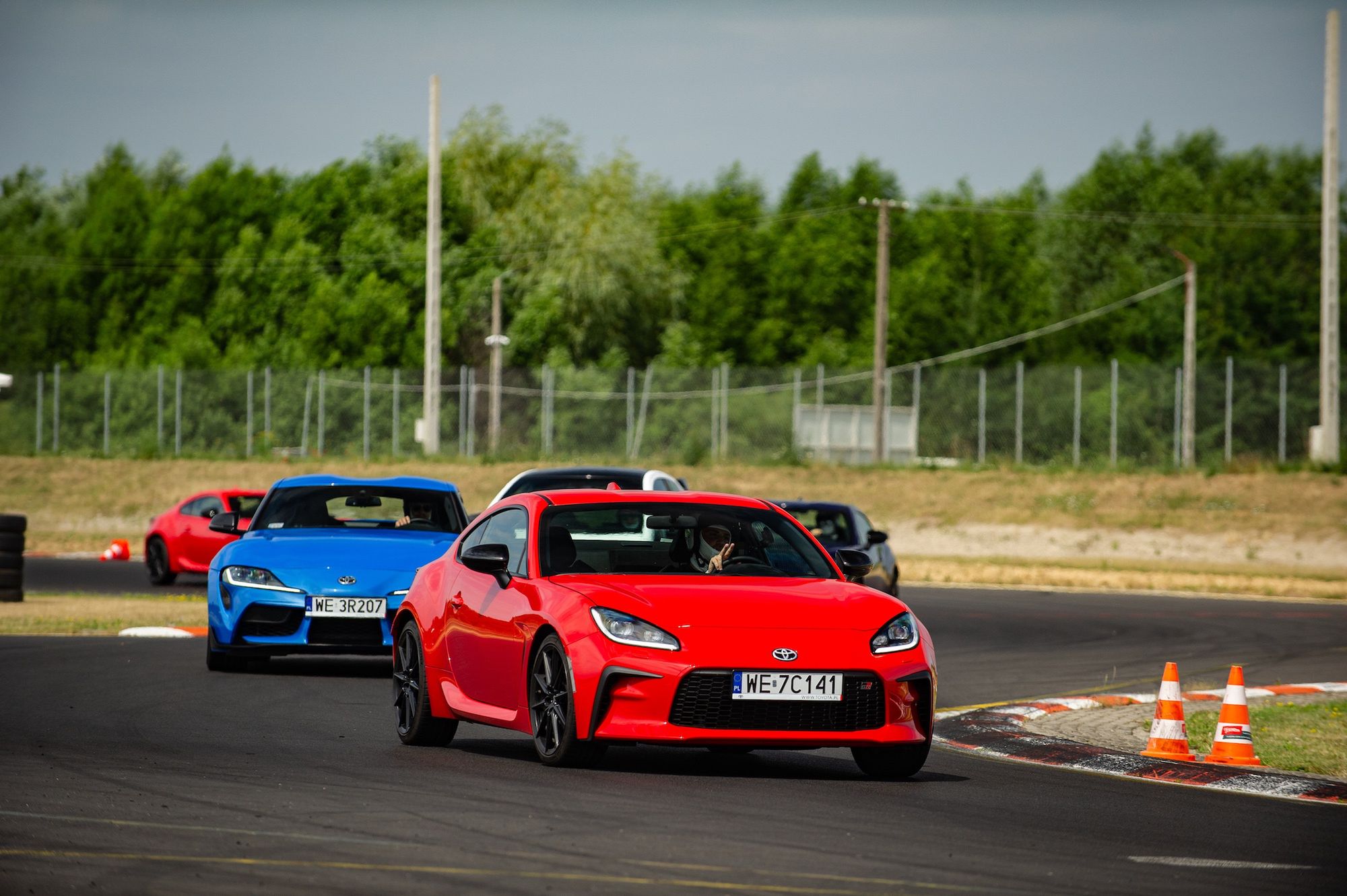 Toyoty GR na torze Słomczyn