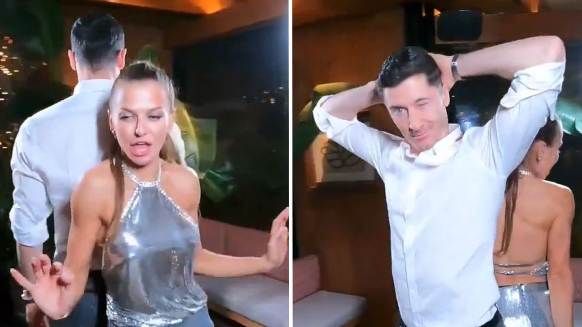 Anna i Robert Lewandowski w tańcu