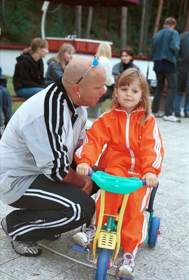 Klaudiusz Sevković z córką
