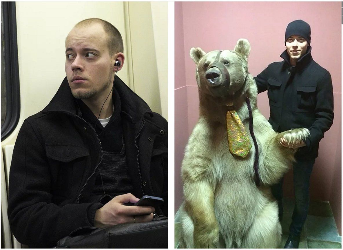 Your Face is Big Data: zdjęcie z metra i zdjęcie z serwisu Vkontakte