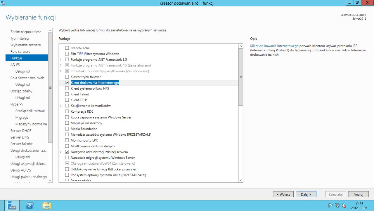 Czas na Windows Server 2012 cz.4 - Menadżer serwera 2