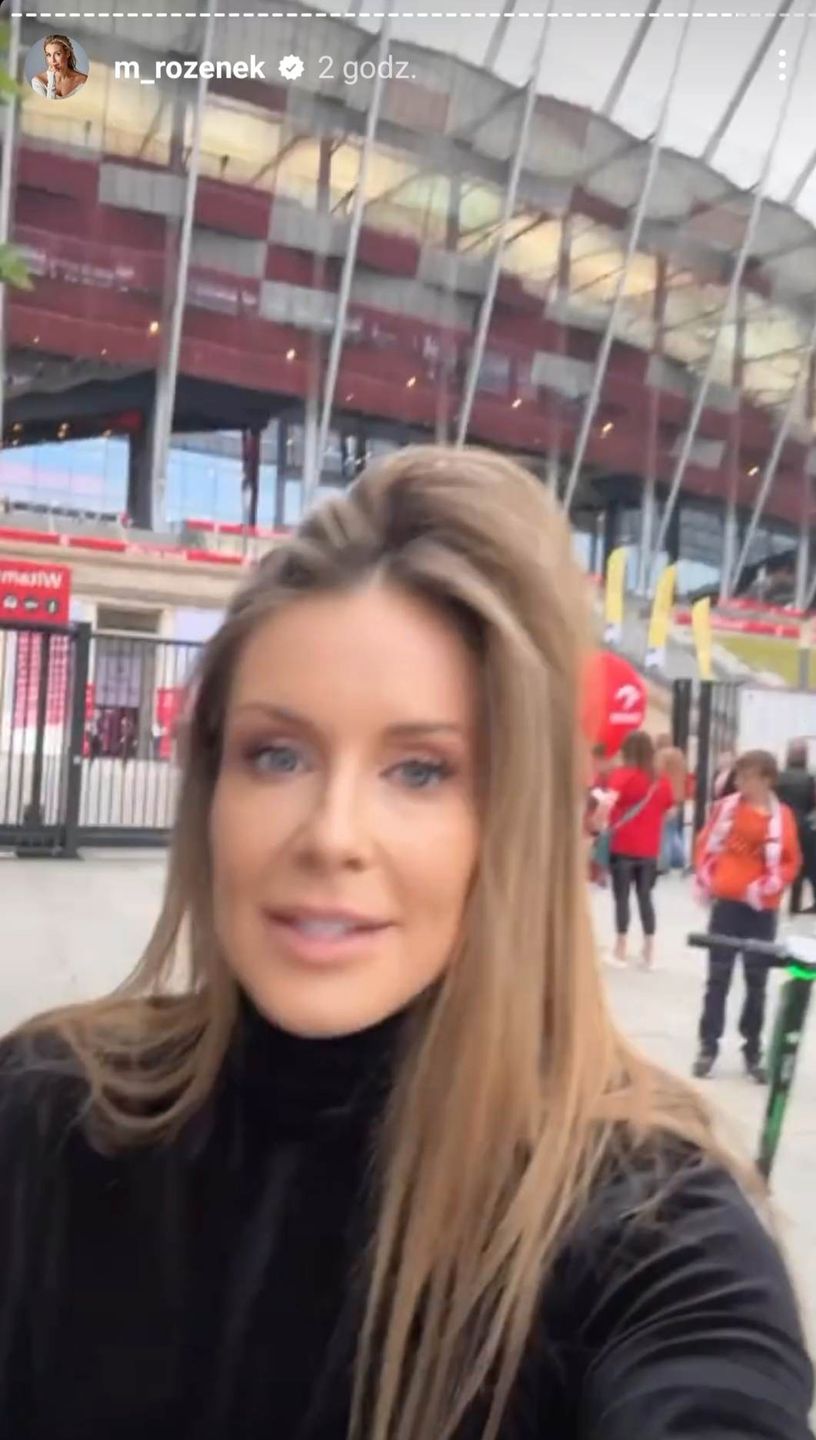 Małgorzata Rozenek na meczu