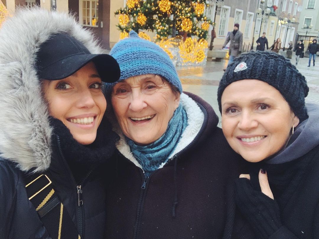Małgorzata Pieńkowska z córką Inką Sobolą i matką
